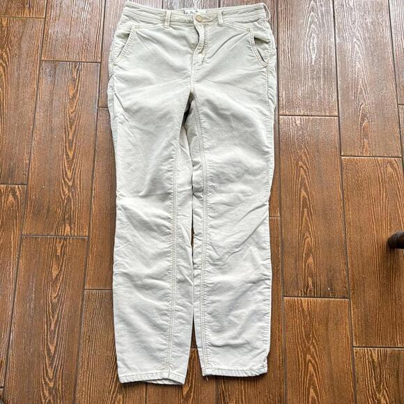 We the Free Size 4 Fine Line Straight Leg Crop Pants Beige - Picture 2 of 7